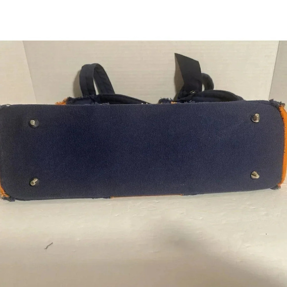 Vivary Bag Purse Navy and Orange Women’s Tote with Removable Bow UF Colors - Picture 9 of 11